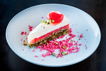 vegan dessert with fresh berries