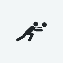 Olympics games vector icon illustration sign