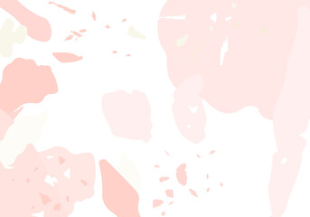 Fototapeta na wymiar Terrazzo modern abstract template. Pink texture