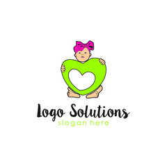 vector friendly family solution logo