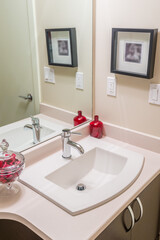 Fragment of a luxury bathroom