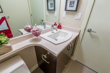 Fragment of a luxury bathroom