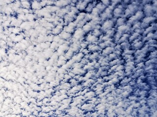 small clouds covering the whole sky