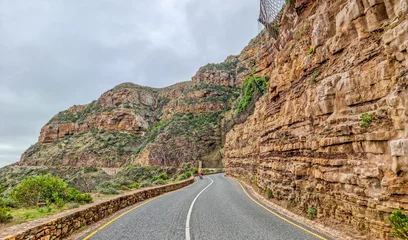 Foto auf Leinwand Rocky and scenic Chapman's peak drive between Hout bay and Noordhoek in Cape town © shams Faraz Amir