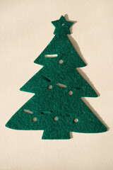 felt crafting christmas tree