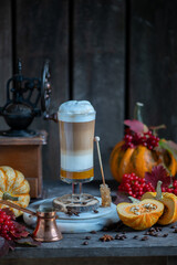 Spicy pumpkin latte