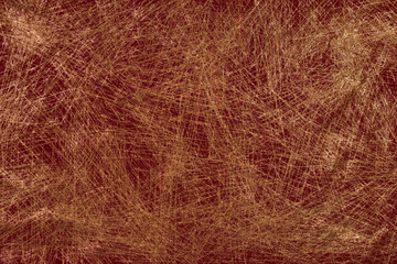 Fototapeta na wymiar Golden web on a red canvas, golden threads, bacground, seasonal