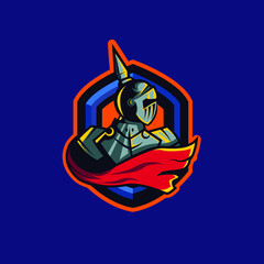 Knight sport or esport mascot logo