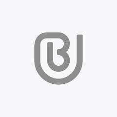 Simple UB monogram logo. A versatile logo for a variety of logos for any product and company.