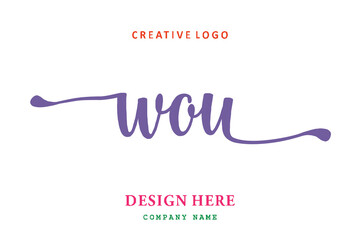 WOU lettering logo is simple, easy to understand and authoritative