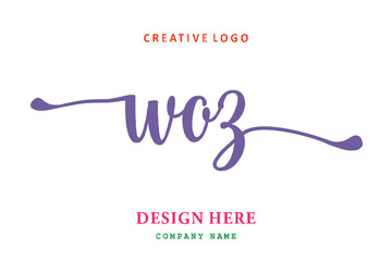 WOZ lettering logo is simple, easy to understand and authoritative © Bewolu