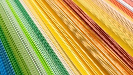 Rainbow color strip wave paper. Abstract texture colorful background.