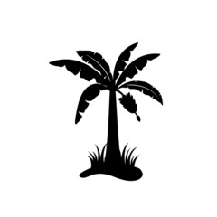 banana tree icon design template vector