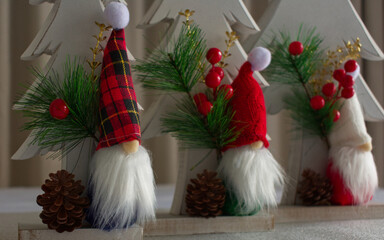 Three Christmas Gnomes