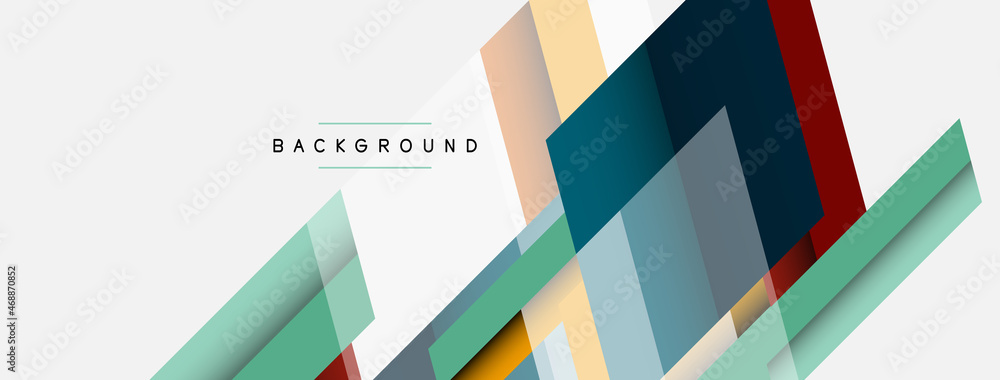Aufkleber background. geometric diagonal square shapes and lines abstract composition. vector illustration for