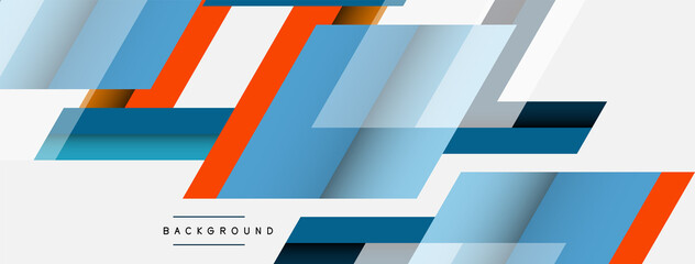 Vector background. Abstract overlapping color lines design with shadow effects. Illustration for wallpaper banner background or landing page