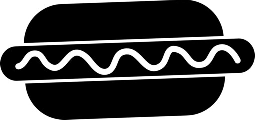  vector hot dog icon. sign design on white background..eps