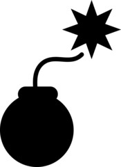 vector bomb icon. sign design on white background..eps