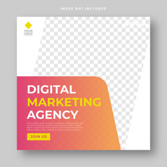 digital marketing agency social media post template