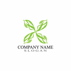 Leaf Nature Logo Design Template Vector