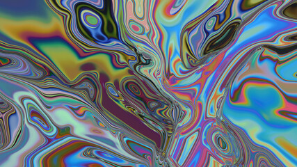 Abstract multicolored textured liquid background