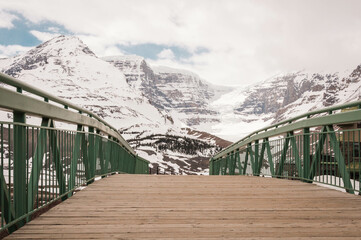 Bridge at Athabasca Glacier