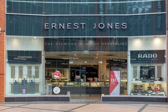 Ernest Jones jewellery shop in the Eden shopping centre.