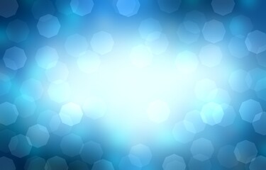 Blue bokeh fantasy empty background for winter holidays design.