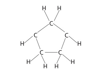 Chemical formula of Cyclopentane (structure of cyclopentane)