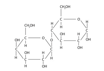 Molecular formula of Lactose (Structure of milk sugar) 
