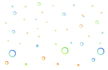 カラフルリング背景　イラスト