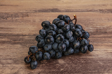 Purple grape branch over background
