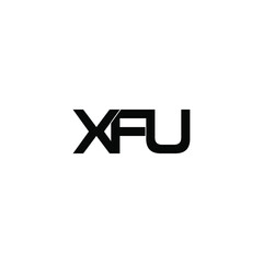 xfu initial letter monogram logo design