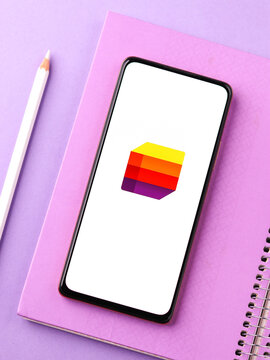 West Bangal, India - November 11, 2021 : Microsoft Lists logo on phone screen stock image.