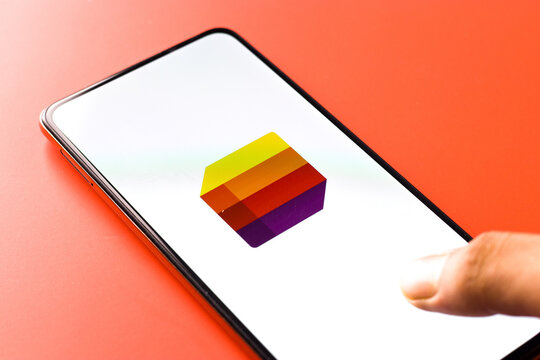 West Bangal, India - November 11, 2021 : Microsoft Lists logo on phone screen stock image.