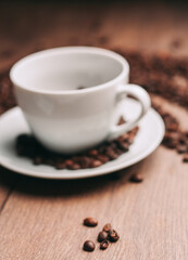 a cup of coffee brown mocha beans caffeine pattern