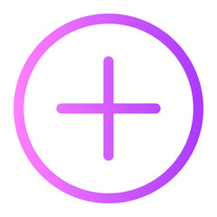 Obraz premium Add New gradient icon