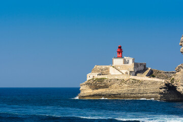 Lighthouse near Bonifacion city, Corsica