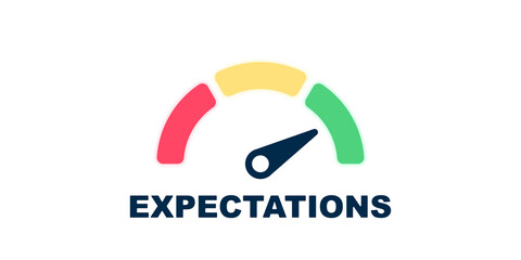 High expectations scale simple illustration