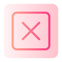Obraz premium close gradient icon