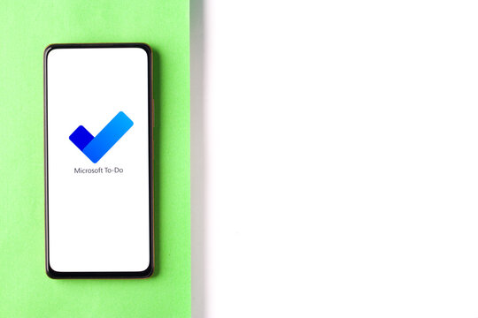 West Bangal, India - November 11, 2021 : Microsoft To Do logo on phone screen stock image.