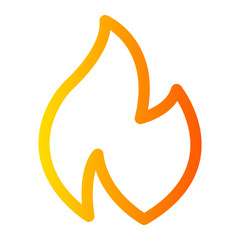 Fire gradient icon