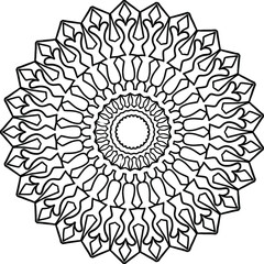 Mandala Art for coloring, Yoga, Meditation, peace,  vintage, geometric, ornaments