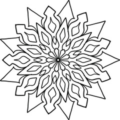 Mandala Art for coloring, Yoga, Meditation, peace,  vintage, geometric, ornaments