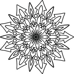 Mandala Art for coloring, Yoga, Meditation, peace,  vintage, geometric, ornaments