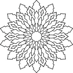 Mandala Art for coloring, Yoga, Meditation, peace,  vintage, geometric, ornaments