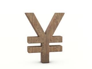 Wood yen symbol