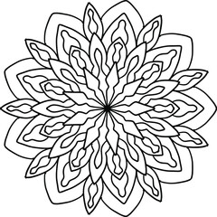 Mandala Art for coloring, Yoga, Meditation, peace,  vintage, geometric, ornaments
