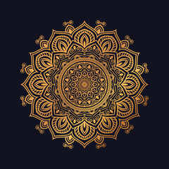luxury ornamental mandala design background in gold color with wedding invitation card,flyer,luxury card,luxury book cover,islamic book cover