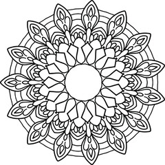 Royal Mandala pattern, Ornamental luxury mandala, Circular pattern, Decorative pattern, coloring book page, yoga , meditation, 